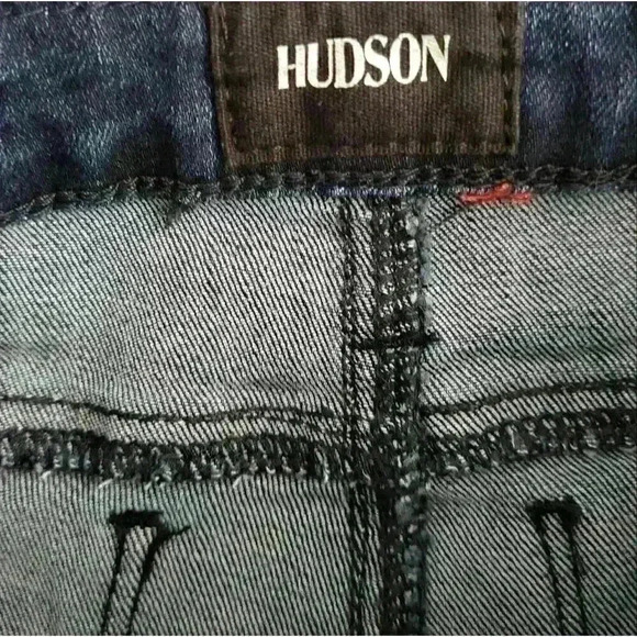 ☆ Hudson Girls Glitter Stripe Dark Wash Stretch Size 14 Jean. - Picture 7 of 9
